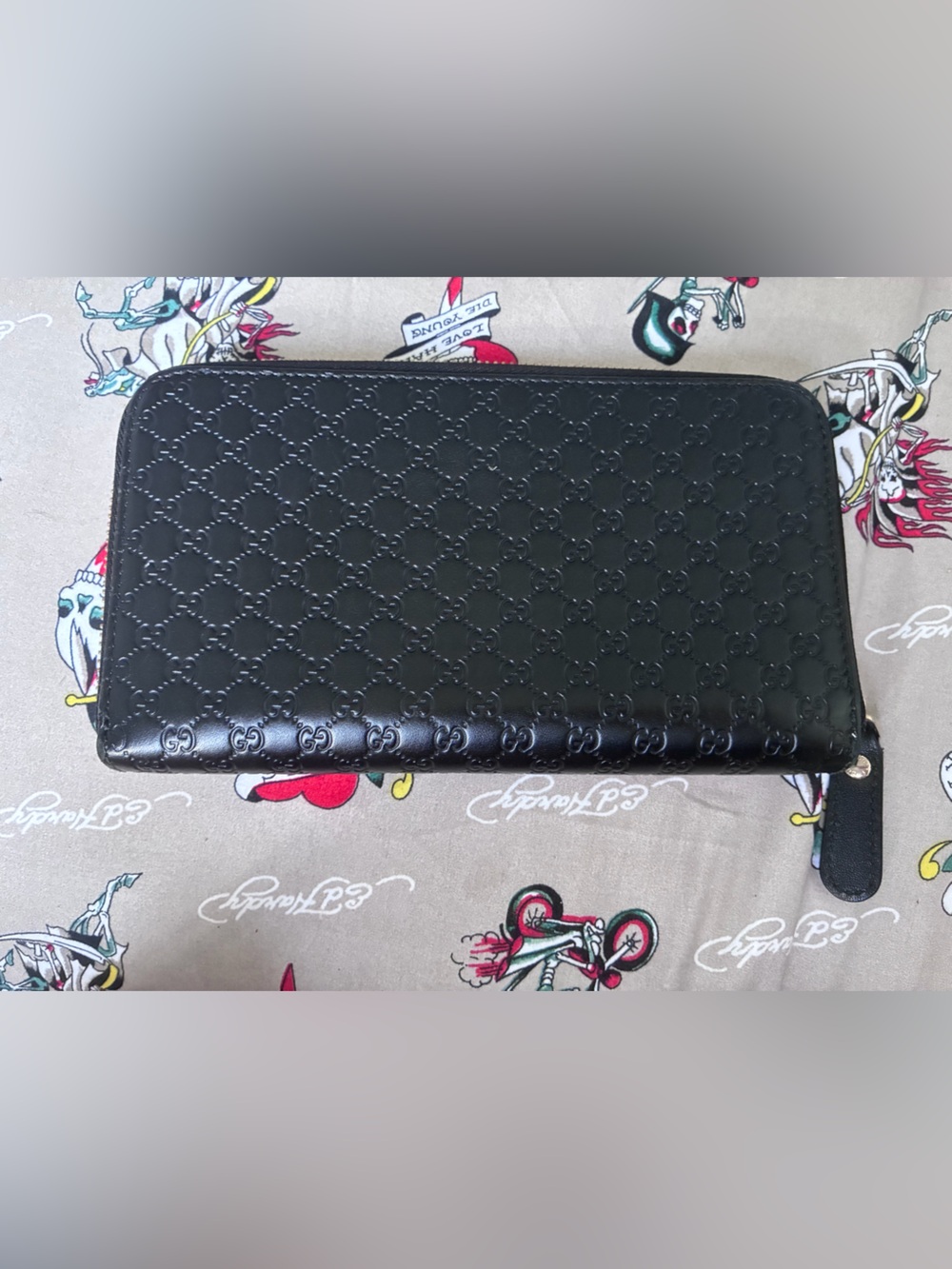 GUCCI Micro Guccissima Black Wallet - Picture 2 of 10
